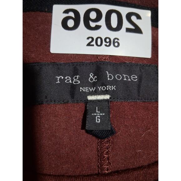 Rag & Bone Mens size L Modal & Alpaca Long-Sleeve Base Layer Casual Luxury Tee - Picture 9 of 12